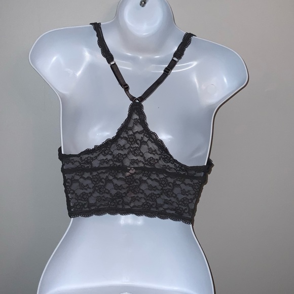 Victoria’s Secret Gray Lace Bralette Sz L - Picture 4 of 5